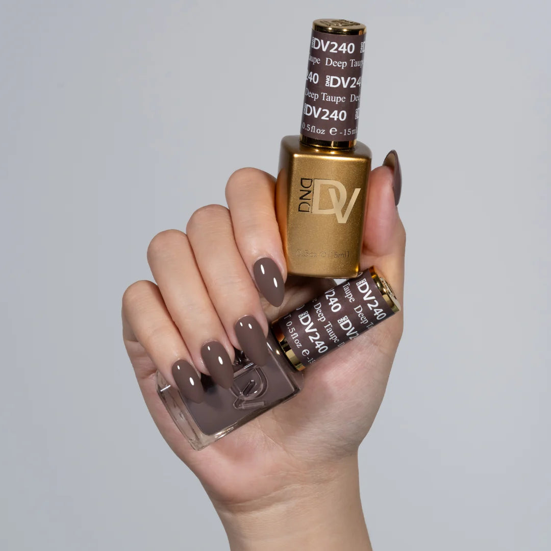 DND DIVA Gel & Lacquer Duo - DV #240 Deep Taupe