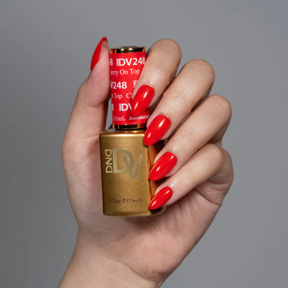 DND DIVA Gel & Lacquer Duo - DV #248 Cherry On Top