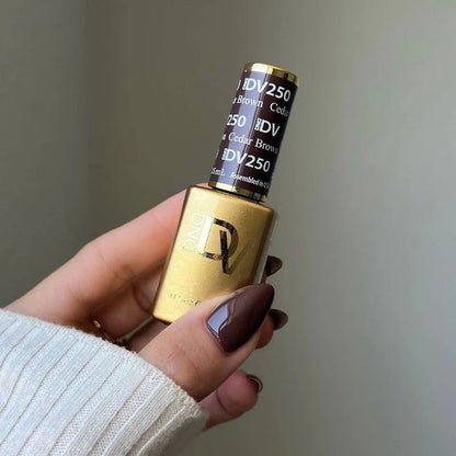 DND DIVA Gel & Lacquer Duo - DV #250 Cedar Brown