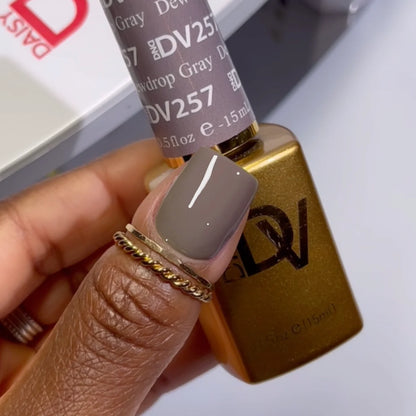 DND DIVA Gel & Lacquer Duo - DV #257 Dewdrop Gray