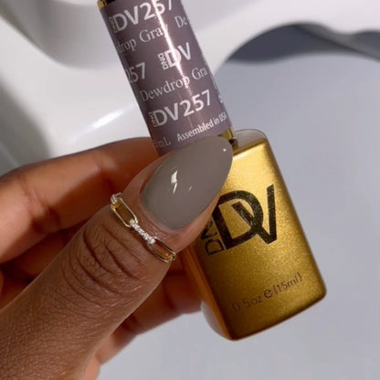 DND DIVA Gel & Lacquer Duo - DV #257 Dewdrop Gray