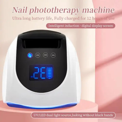 96W Cordless  LED Nail Lamp - White