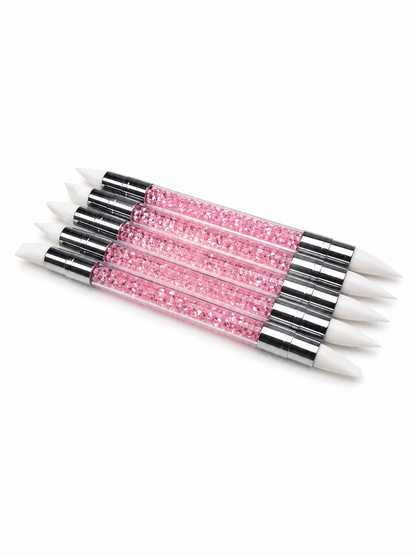Double Ended Silicone Nail Art Tools 5pcs