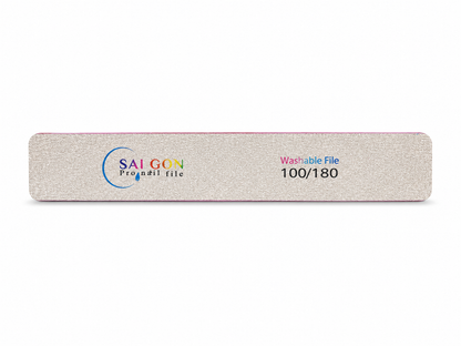 Washable SG Premium Square Nail File ( 100/180)| 1 Piece