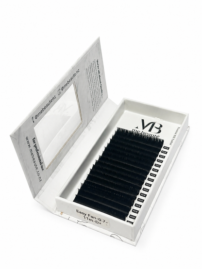 Easy Volume Fans - Single Size Lashes - 0.07mm