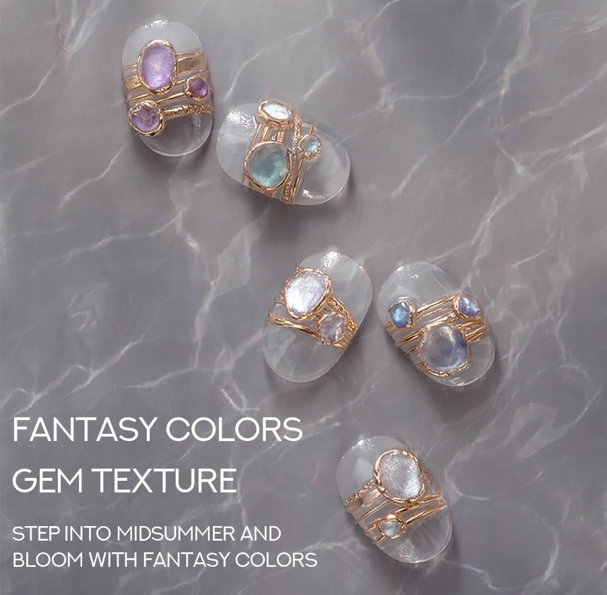 Barbie Mirage - Blue Amethyst Cat Eye Gel ( 5pcs per set )
