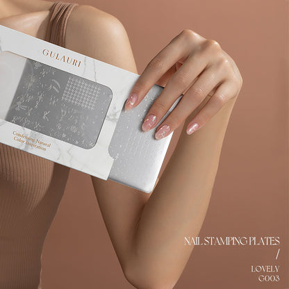 Gulauri - Nail Stamping Plates - Lovely 003