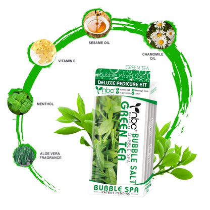 NBC Bubble World Spa 4-in-1 Pedicure kit - Green Tea