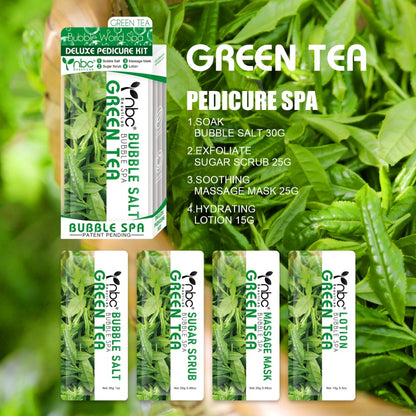 NBC Bubble World Spa 4-in-1 Pedicure kit - Green Tea