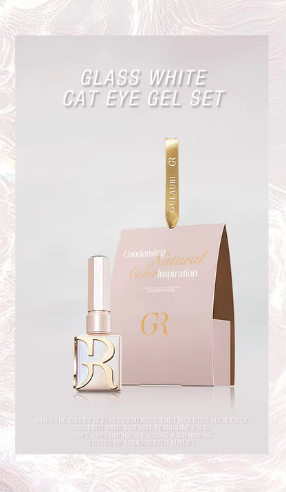 Glass White Cat Eye Gel set ( 3 bottle per set )