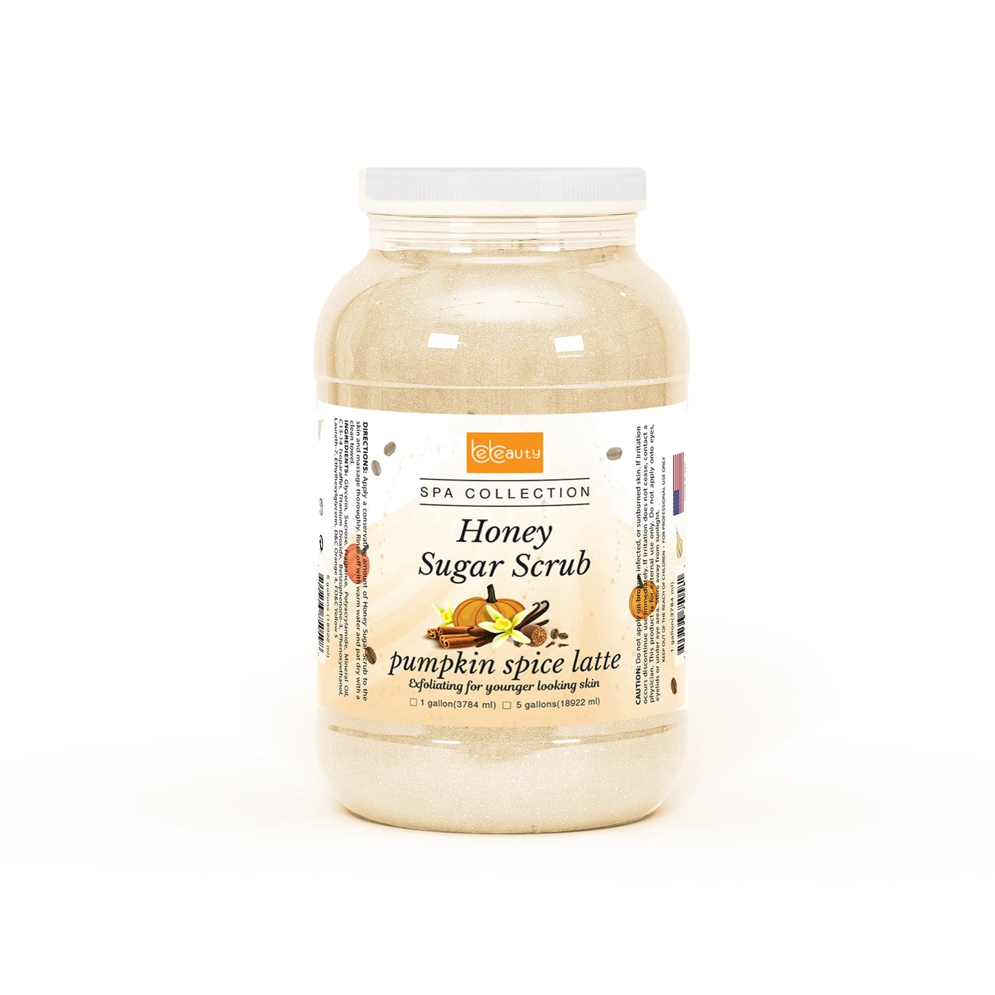 Honey Organic Sugar Scrub –   PUMPKIN SPICE LATTE  1 Gallon | Be Beauty