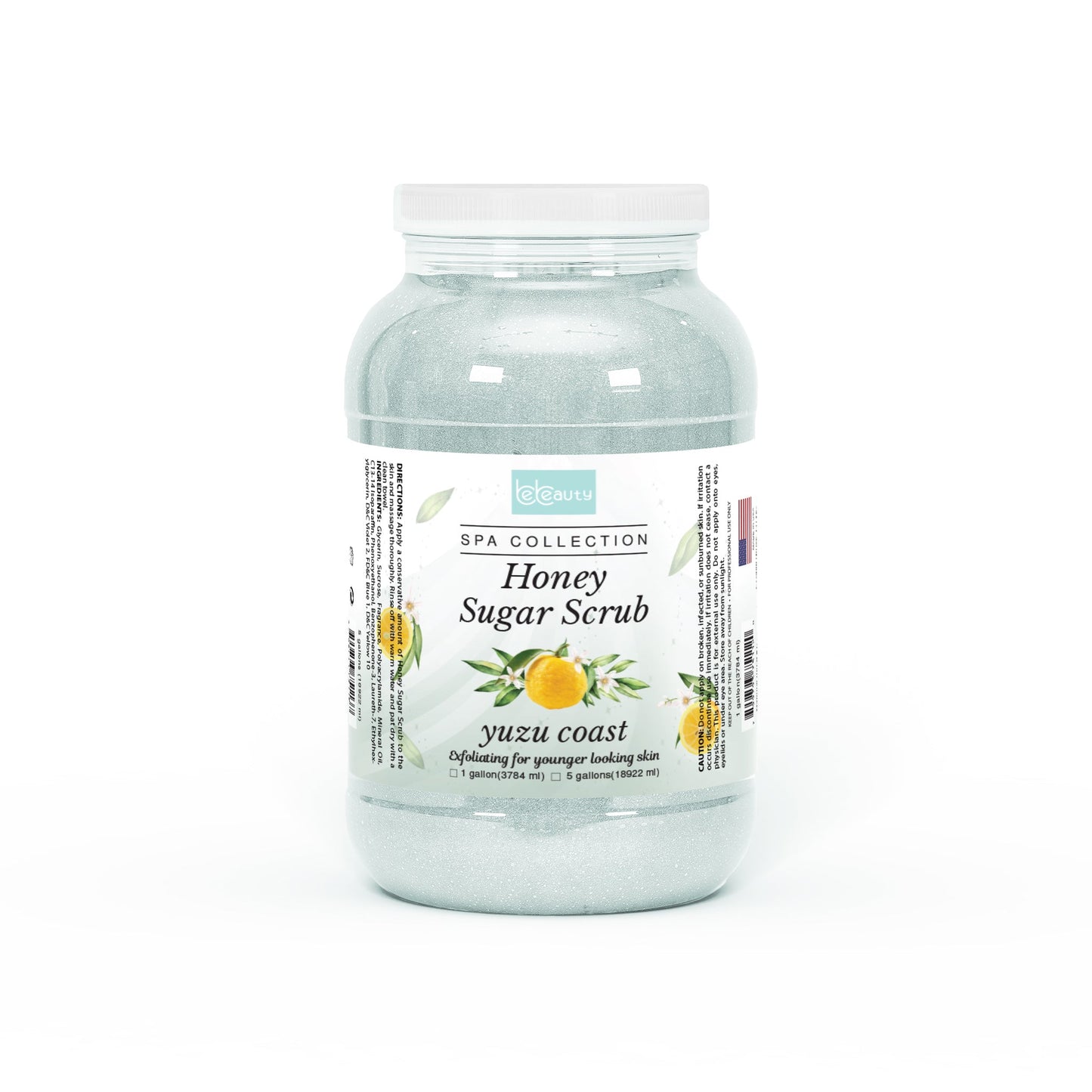 Honey Organic Sugar Scrub – Yuzu Coast 1 Gallon | Be Beauty