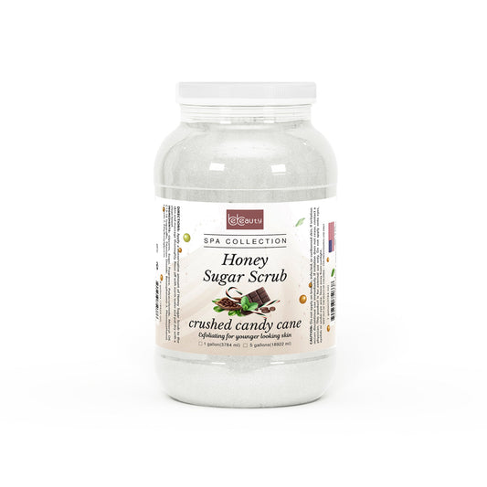 Honey Organic Sugar Scrub – Crushed Candy Cane 1 Gallon | Be Beauty