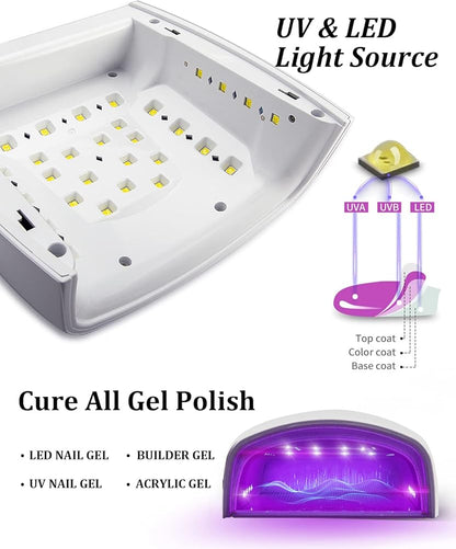 Pixie |66W UV LED Nail Lamp – Professional Cordness Gel Nail Lamp for Gel Polish | Nail Dryer NZ