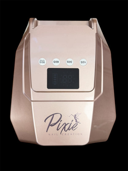 Pixie 96W Cordless Pro Cure LED NAIL Lamp - large curing space (LIGHT ROSE GOLD)