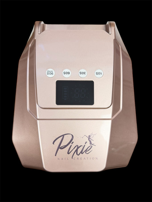 Pixie 96W Cordless Pro Cure LED NAIL Lamp - large curing space (LIGHT ROSE GOLD)