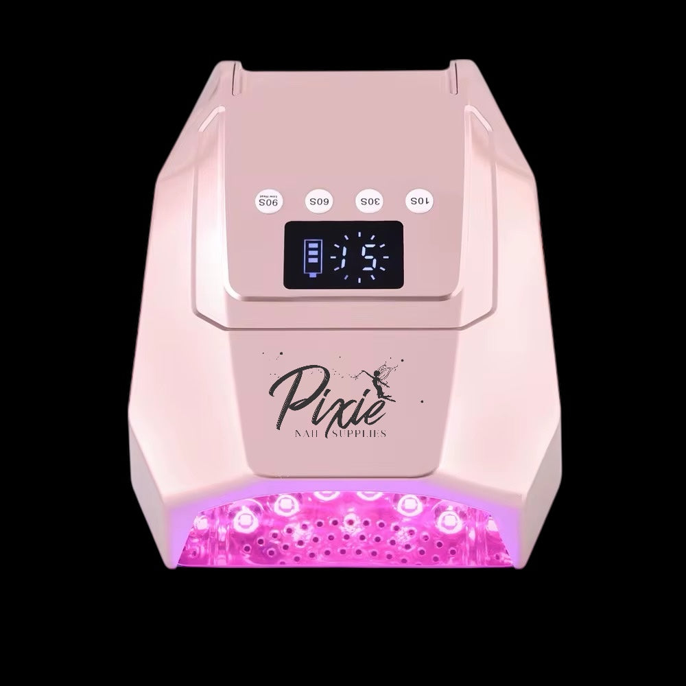 Pixie 96W Cordless Pro Cure LED NAIL Lamp - large curing space (LIGHT ROSE GOLD)