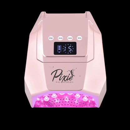 Pixie 96W Cordless Pro Cure LED NAIL Lamp - large curing space (LIGHT ROSE GOLD)
