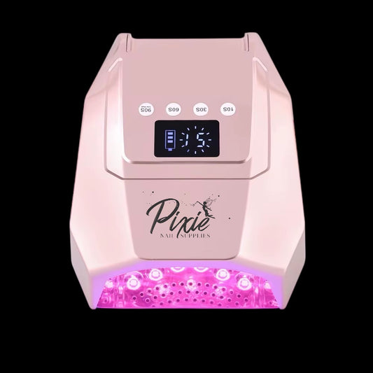 Pixie 96W Cordless Pro Cure LED NAIL Lamp - large curing space (LIGHT ROSE GOLD)