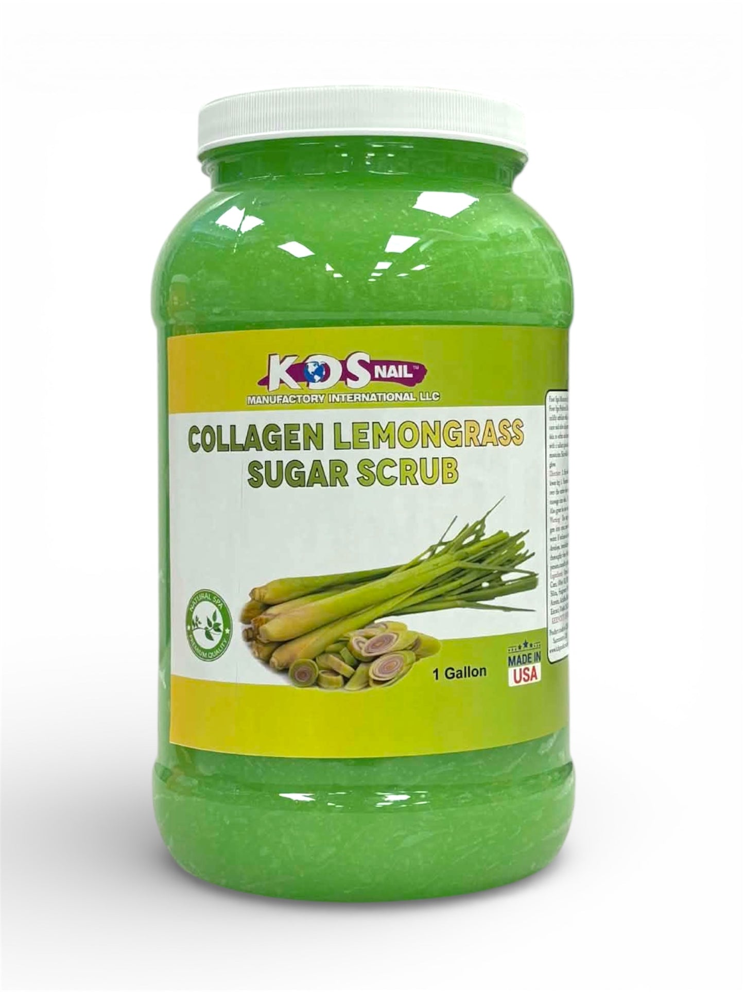 KDS | Collagen Lemon Grass Sugar Scrub - 1 Gallon