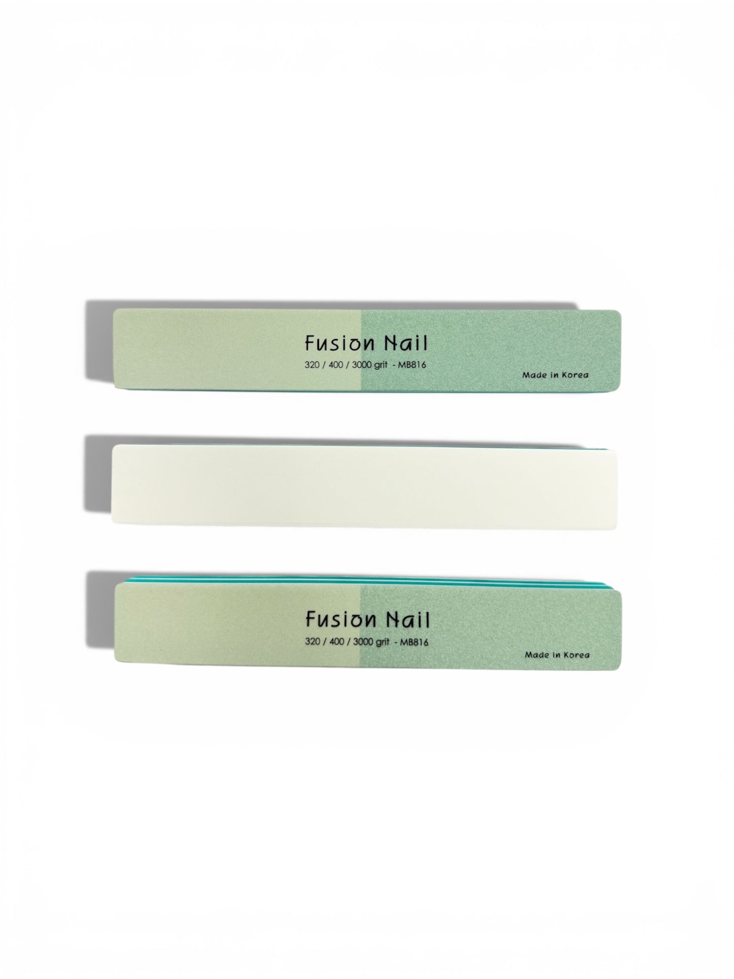 Fusion Nail 2 Sided Shiny Buffer 320/ 400/ 3000 Grit - Made in Korea