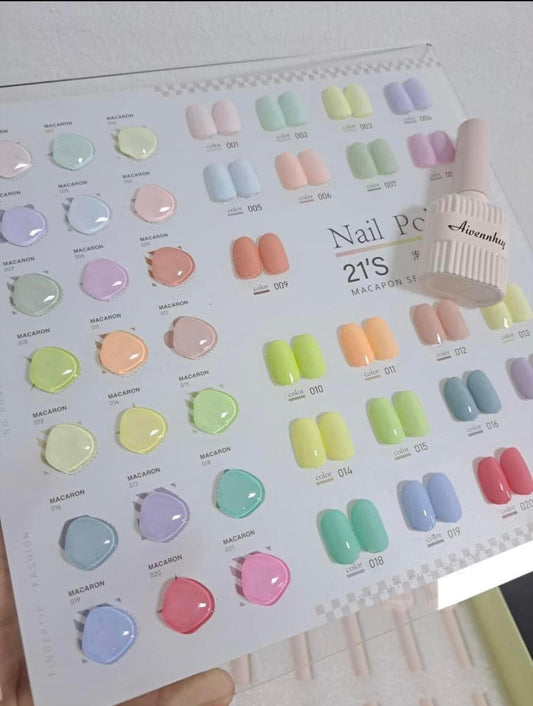 Candy Pastel Gel Colour - 21 Colours/ set