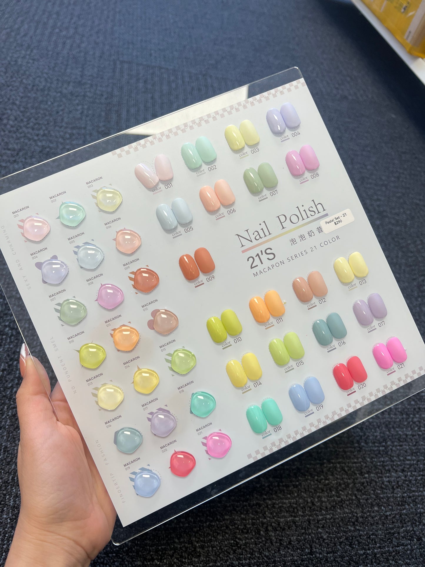 Candy Pastel Gel Colour - 21 Colours/ set