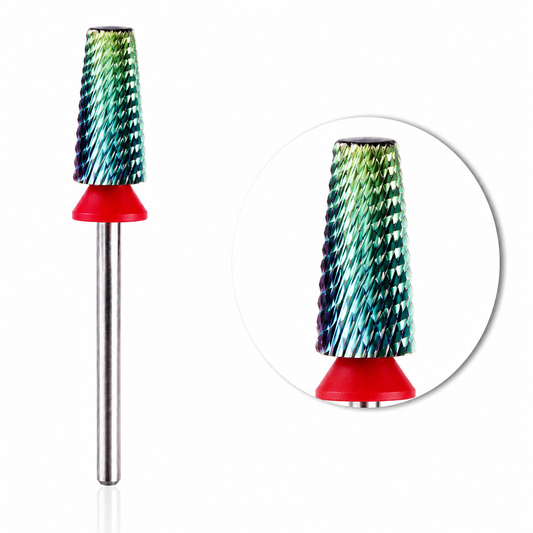 FINE (F)- 7.0MM 5 IN 1 NAIL DRILL BIT - TEAL
