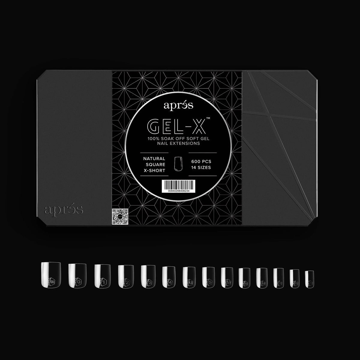 aprés GEL-X Gel-X Tip Swatch: Natural/Sculpted Coffin Long