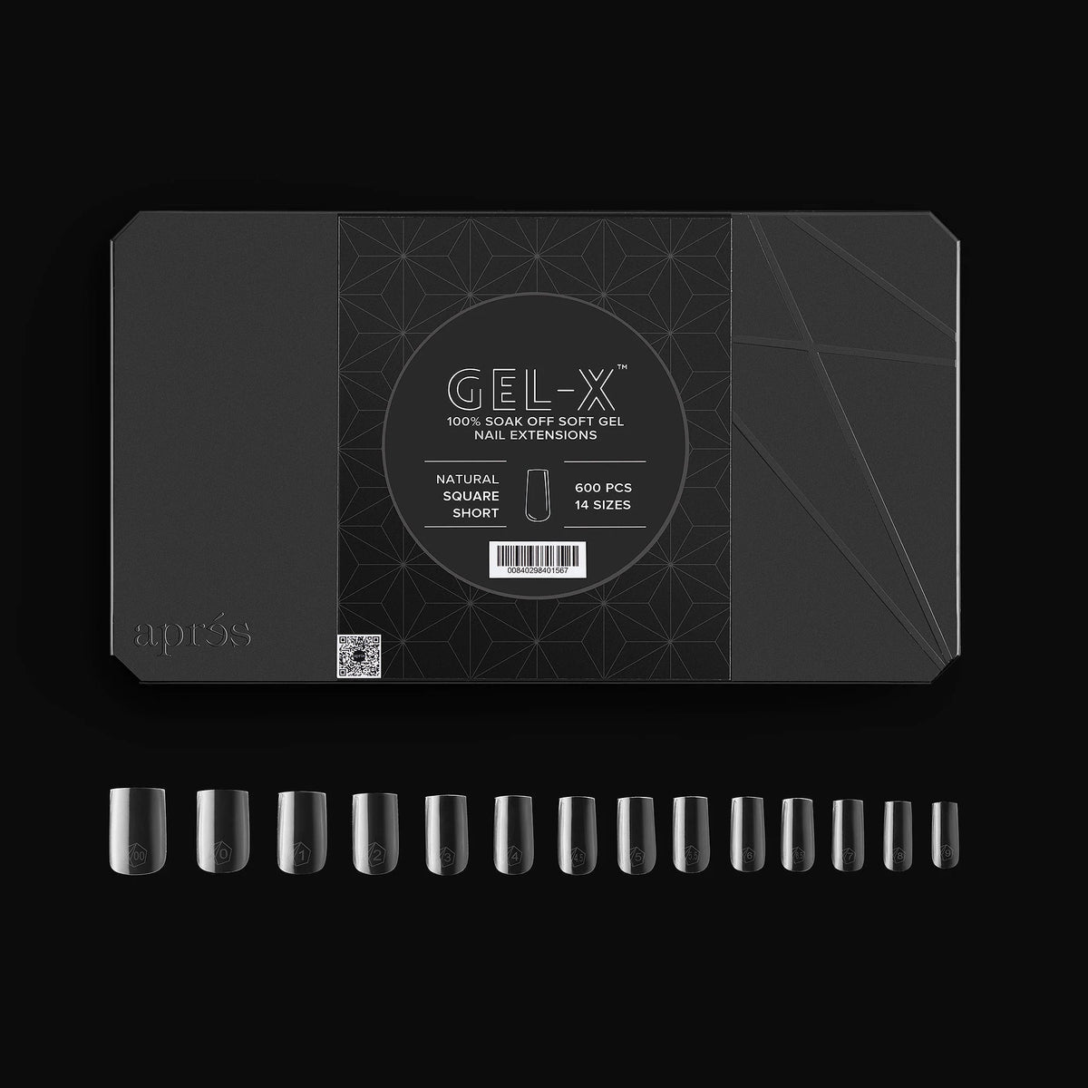 Aprés | GEL-X® NATURAL SQUARE BOX OF TIPS
