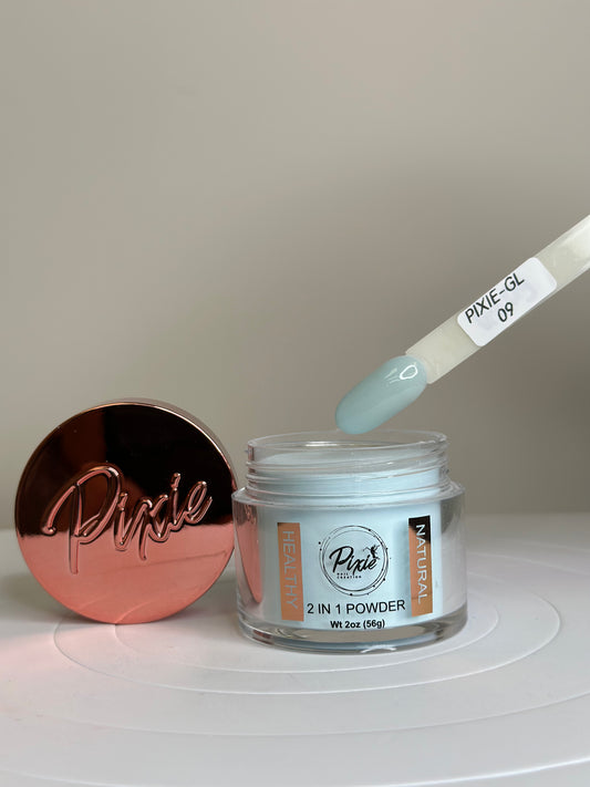 PIXIE | GL09- Glow In The dark | 2 in 1 Dip & Acrylic Powder ( 2oz)