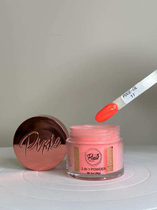 PIXIE | GL11- Glow In The dark | 2 in 1 Dip & Acrylic Powder ( 2oz)