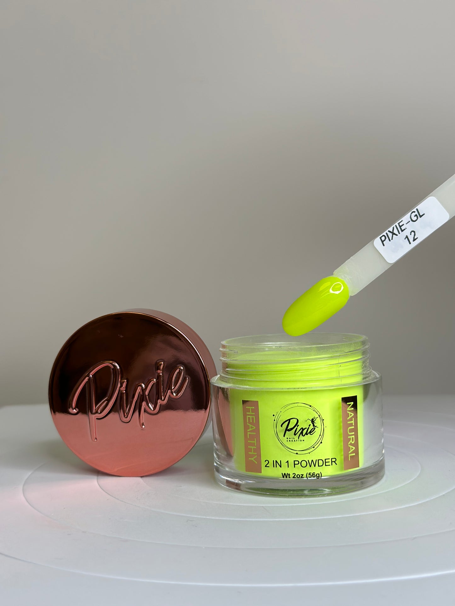 PIXIE | GL12- Glow In The dark | 2 in 1 Dip & Acrylic Powder ( 2oz)