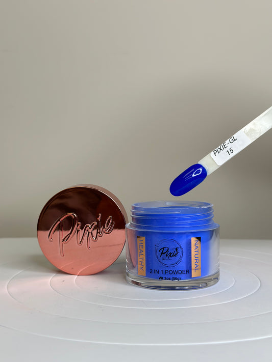 PIXIE |GL15- Glow In The dark | 2 in 1 Dip & Acrylic Powder ( 2oz)