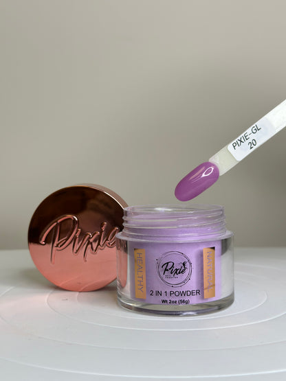 PIXIE | GL20 - Glow In The dark | 2 in 1 Dip & Acrylic Powder ( 2oz)