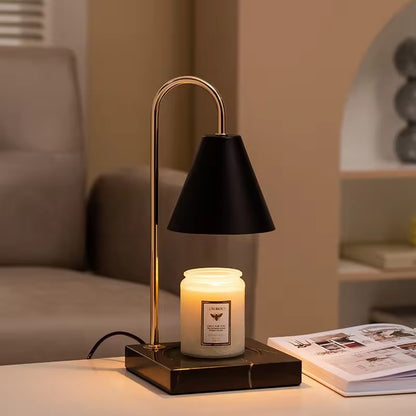 DIMMABLE ELECTRIC CANDLE WARMER WITH MARBLE BASE