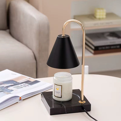 DIMMABLE ELECTRIC CANDLE WARMER WITH MARBLE BASE