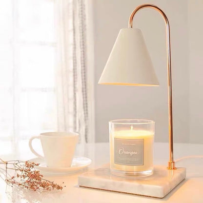DIMMABLE ELECTRIC CANDLE WARMER WITH MARBLE BASE