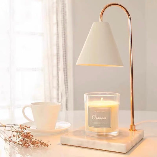 DIMMABLE ELECTRIC CANDLE WARMER WITH MARBLE BASE