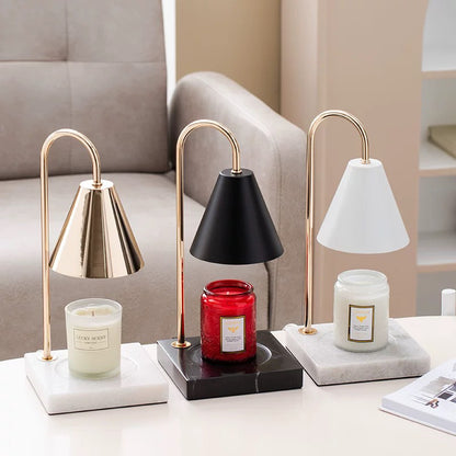 DIMMABLE ELECTRIC CANDLE WARMER WITH MARBLE BASE