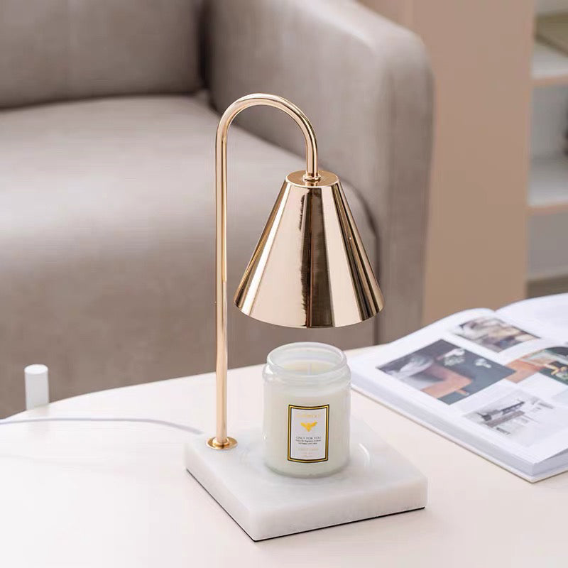 DIMMABLE ELECTRIC CANDLE WARMER WITH MARBLE BASE
