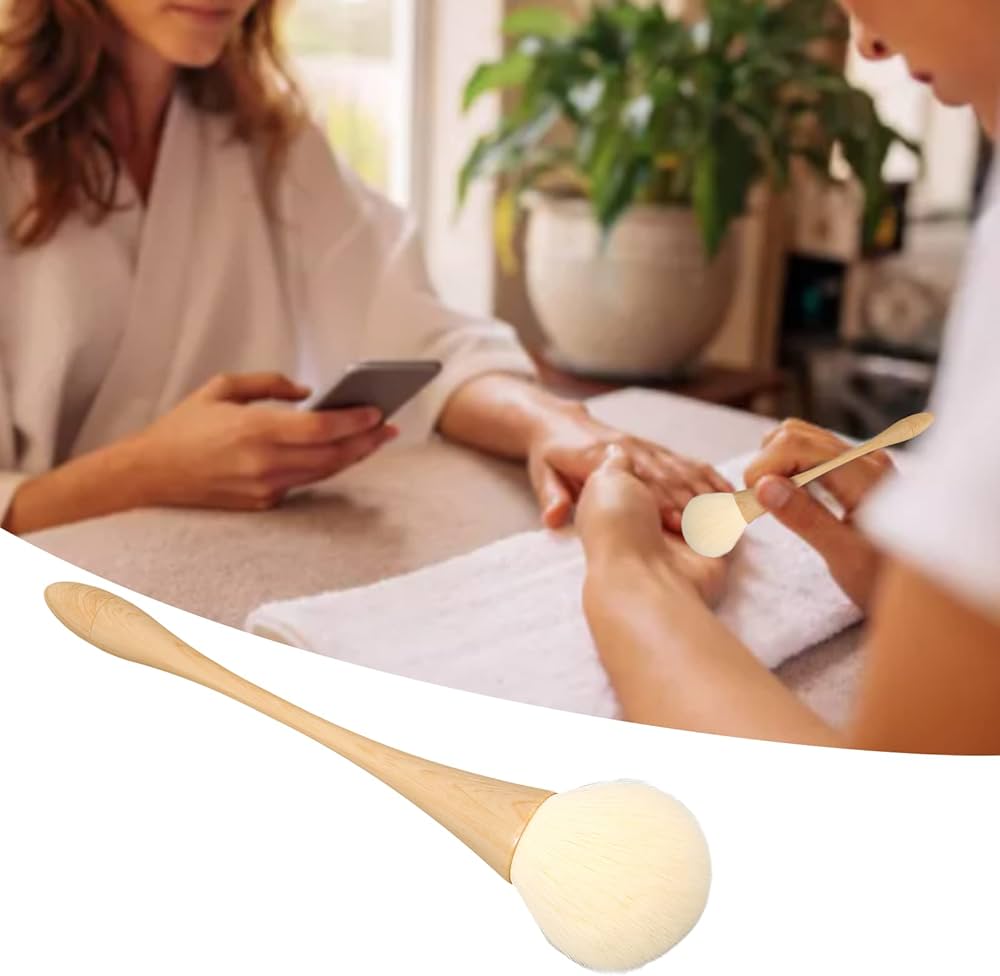 Luxury Large Nail Dust Cleaning Brush- Long Handle