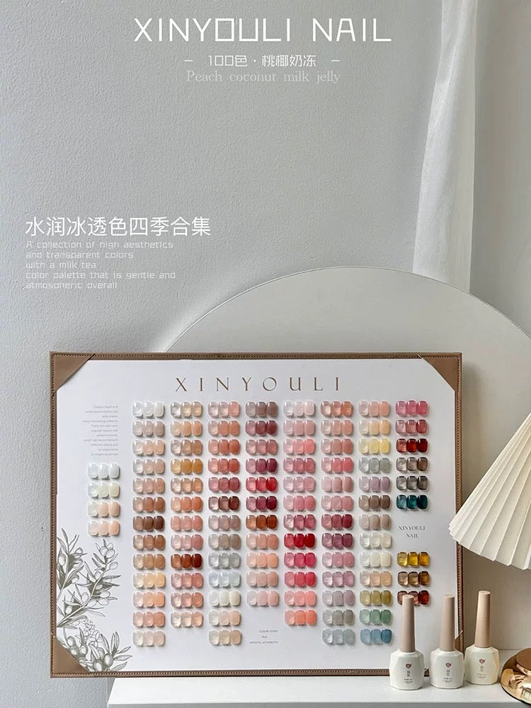 PEACH COCONUT MILK TEA JELLY COLOR (100 colors/set)