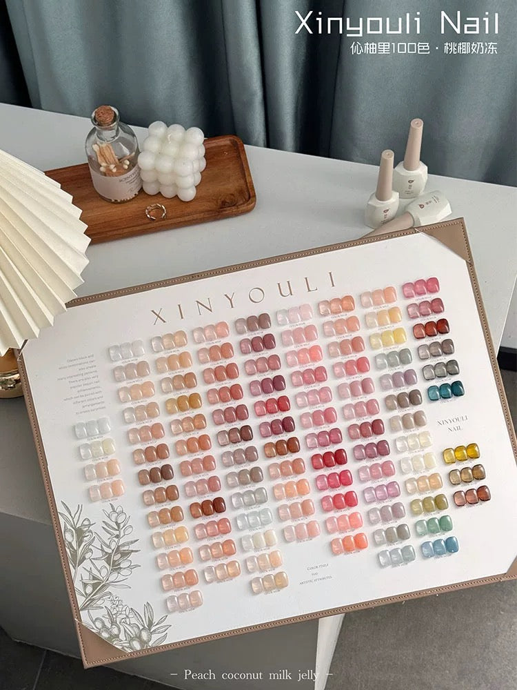 PEACH COCONUT MILK TEA JELLY COLOR (100 colors/set)