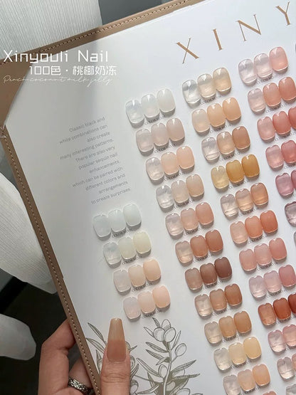 PEACH COCONUT MILK TEA JELLY COLOR (100 colors/set)