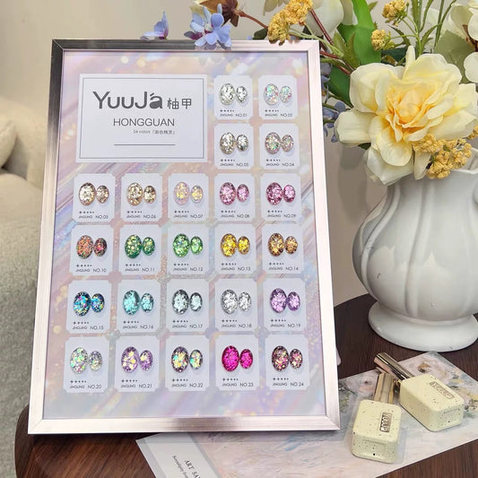 YUUJA | SHIMMERY GLITTER - 24 COLORS