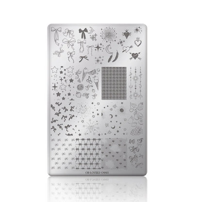 Gulauri - Nail Stamping Plates - Lovely 003