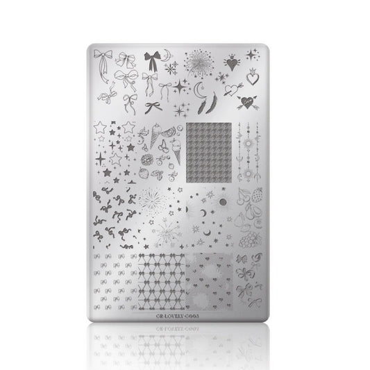 Gulauri - Nail Stamping Plates - Lovely 003