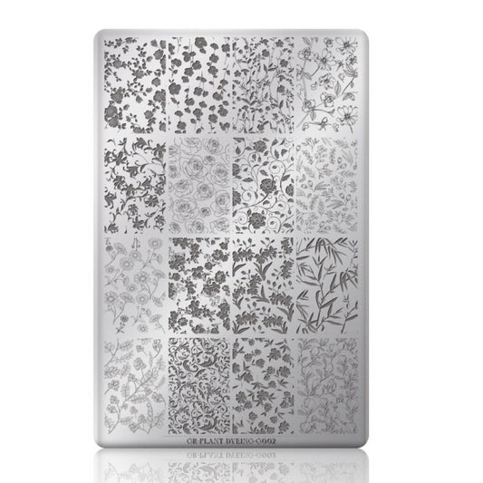 Gulauri - Nail Stamping Plates - Plant Dyeing G002