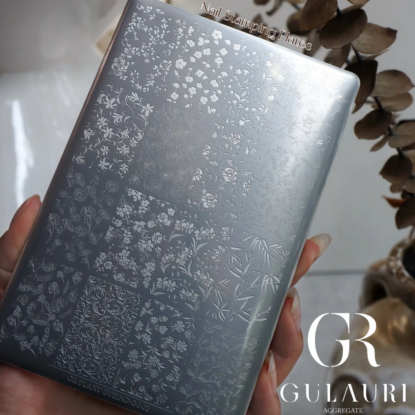 Gulauri - Nail Stamping Plates - Plant Dyeing G002